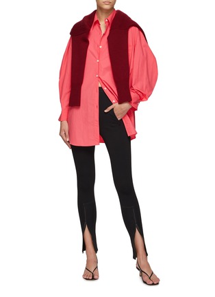 Figure View - Click To Enlarge - THE FRANKIE SHOP - Melody' Drop Shoulder Organic Cotton Shirt