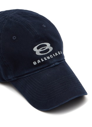 Detail View - Click To Enlarge - BALENCIAGA - Logo Embroidered Cotton Snowboard Cap