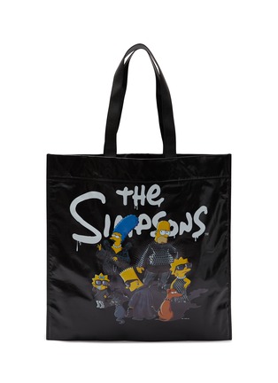 Main View - Click To Enlarge - BALENCIAGA - x The Simpsons graphic print leather shopper tote