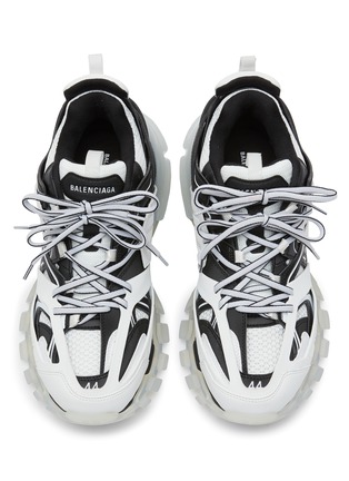 Detail View - Click To Enlarge - BALENCIAGA - ‘Track' Duo-tonal Clear Sole Sneakers