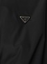  - PRADA - Logo Appliqué Drawstring Hem Silk Bowling Shirt