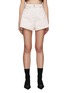 Main View - Click To Enlarge - PRADA - Logo Appliqué Denim Mini Shorts