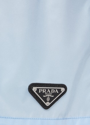  - PRADA - Logo Plaque Elastic Waist Re-Nylon Shorts