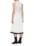Back View - Click To Enlarge - PRADA - Polo Collar Logo Knit Top Maxi Dress