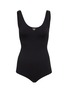 Main View - Click To Enlarge - PRADA - Scoop Neck Logo Appliqué Bodysuit