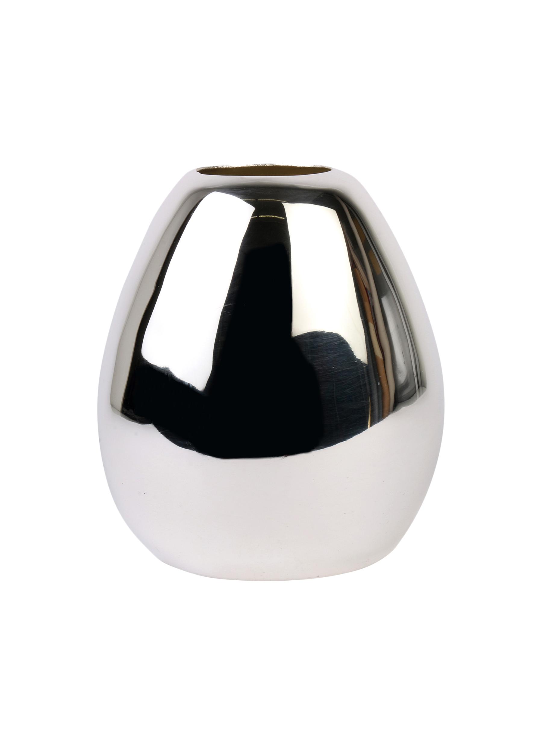 Large Stone Vase - Silver-plated