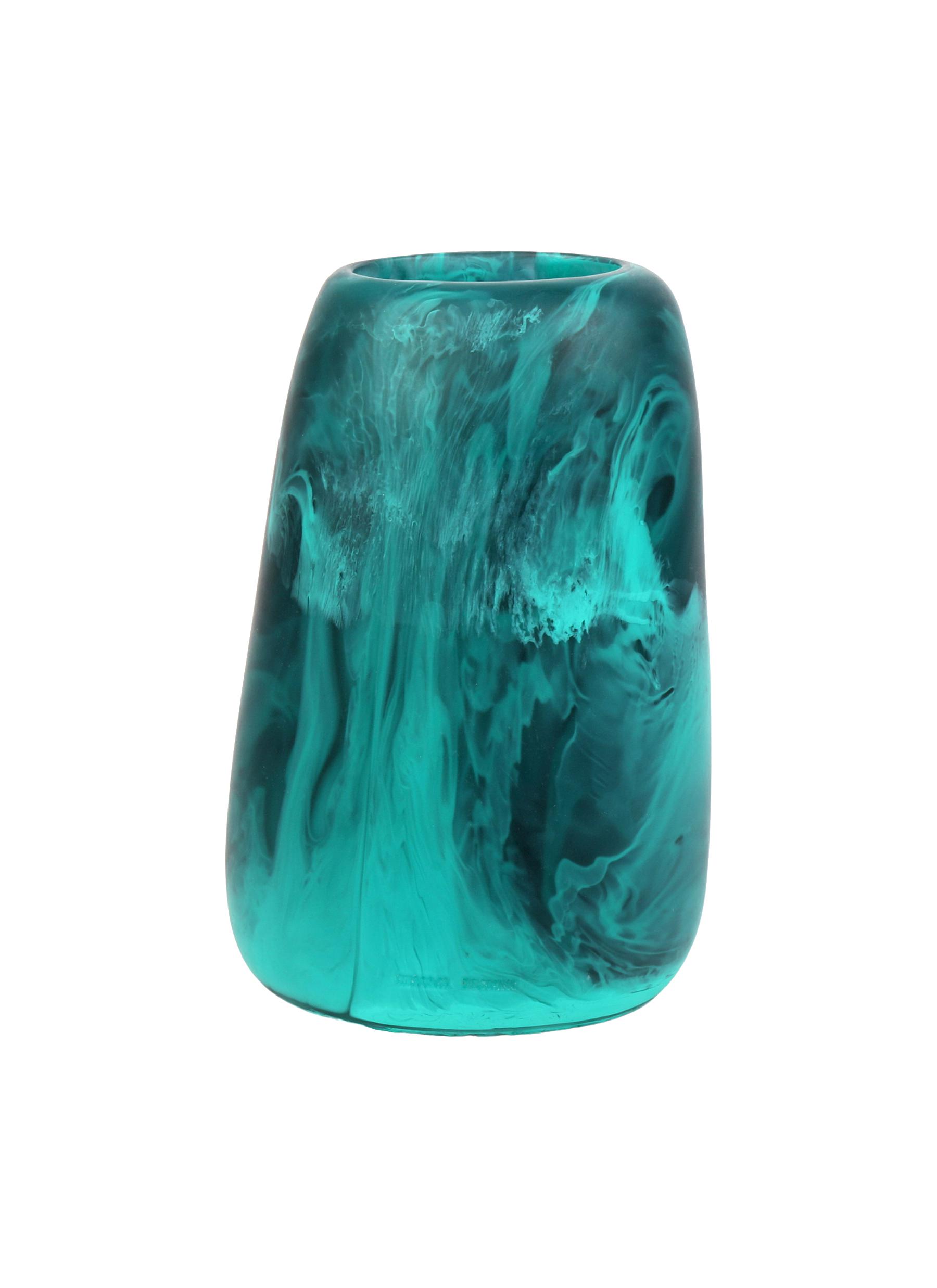 Dinosaur Designs Large Resin Pebble Vase - Mineral Swirl
