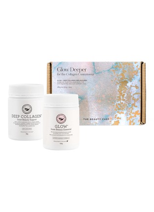 Main View - Click To Enlarge - THE BEAUTY CHEF - Glow Deeper Kit (GLOW Inner Beauty Essentials & DEEP COLLAGEN Inner Beauty Support Unflavoured)