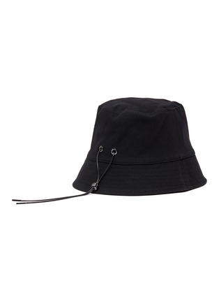 Figure View - Click To Enlarge - TEAM WANG - Logo Reversible Canvas Bucket Hat