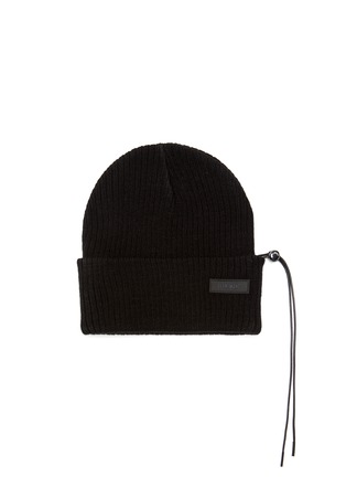 Main View - Click To Enlarge - TEAM WANG - Logo Plaque Beanie