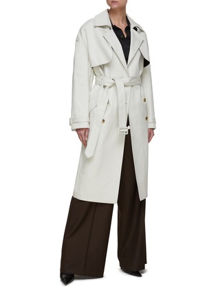 Figure View - Click To Enlarge - AMIRI - Belted double-breast trench coat