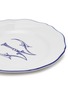 Detail View - Click To Enlarge - GINORI 1735 - Corona Monogram Blu' W Initial Porcelain Flat Bread Plate — Set of 4