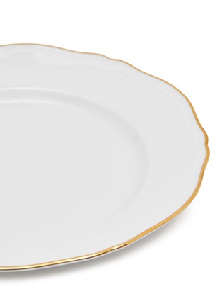 Detail View - Click To Enlarge - GINORI 1735 - Corona Monogram Blu' Porcelain Flat Dinner Plate