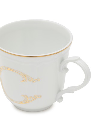 Detail View - Click To Enlarge - GINORI 1735 - Corona Monogram Oro C Initial Porcelain Mug Set of 2