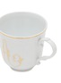 GINORI 1735 - Corona Monogram Oro A Initial Porcelain Mug Set of 2