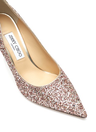 Detail View - Click To Enlarge - JIMMY CHOO - Love 85' Glittered Pointed Pumps