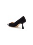  - JIMMY CHOO - Rene' Patent Leather Point Toe Suede Pumps