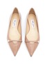 Detail View - Click To Enlarge - JIMMY CHOO - Rosalia' Point Toe Leather Skimmer Flats