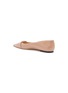 JIMMY CHOO - Rosalia' Point Toe Leather Skimmer Flats