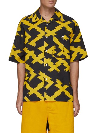 Main View - Click To Enlarge - LOEWE - SHORT SLEEVE ALLOVER PRINT COTTON SHIRT
