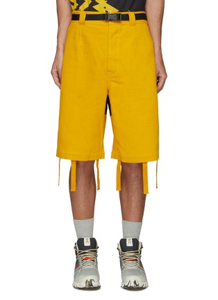 Main View - Click To Enlarge - LOEWE - BELTED RELAXED FIT UPCYCLE SHORTS