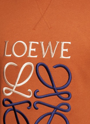  - LOEWE - Anagram Embroidered Cotton Fleece Hoodie