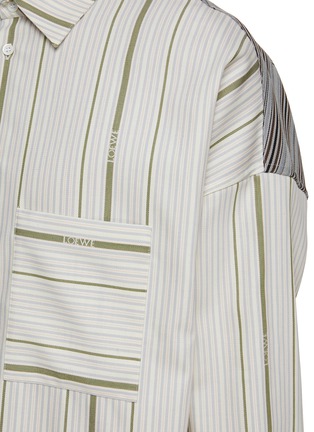  - LOEWE - Oversize Stripe Jacquard Cotton Wool Blend Shirt
