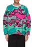 Main View - Click To Enlarge - LOEWE - Crewneck Camouflage Mohair Sweater