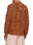 Back View - Click To Enlarge - TOGA VIRILIS - Cutout Detail Cotton Blend Knit Cardigan