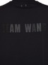  - TEAM WANG - Back Logo Print Cotton Crewneck T-Shirt