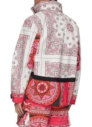 Back View - Click To Enlarge - SACAI - Double Zipper Ethnic Print Hooded Jacket