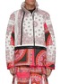 Main View - Click To Enlarge - SACAI - Double Zipper Ethnic Print Hooded Jacket