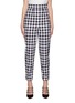 Main View - Click To Enlarge - MIU MIU - ALLOVER VICHY CROPPED CAPRI PANTS