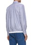 Back View - Click To Enlarge - SACAI - Drawstring Hem Striped Cotton Button Up Shirt