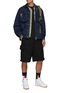 Figure View - Click To Enlarge - SACAI - ‘Sports Mix’ Zip Chest Pocket Cotton Jersey T-Shirt