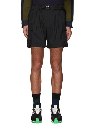 Main View - Click To Enlarge - SACAI - Buckle Waist Belt Suiting Shorts
