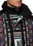 Detail View - Click To Enlarge - SACAI - RUG JACQUARD HOODED BUTTON UP BLOUSON