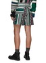 Back View - Click To Enlarge - SACAI - SIDE RELEASE BUCKLE BELTED RUG JACQUARD SHORTS