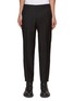 PRADA Pleated Mohair Wool Blend Slim Pants