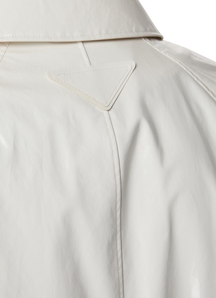  - PRADA - Coated Cotton Shirt Collar Raincoat