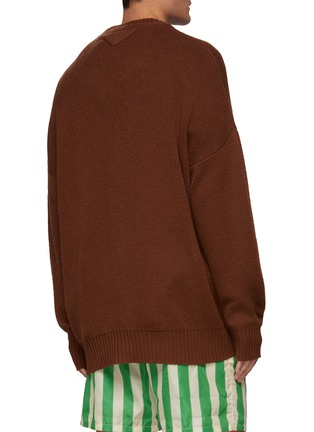 Back View - Click To Enlarge - PRADA - Cashmere Double Pocket Knit Cardigan