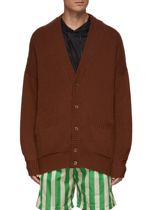 Main View - Click To Enlarge - PRADA - Cashmere Double Pocket Knit Cardigan