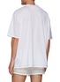 Back View - Click To Enlarge - PRADA - Chest Pocket Contrast Stitch Detail Oversize Cotton Jersey T-Shirt