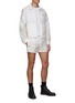 Figure View - Click To Enlarge - PRADA - Chest Pocket Contrast Stitch Detail Oversize Cotton Jersey T-Shirt