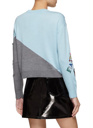 Back View - Click To Enlarge - ALICE & OLIVIA - GLEESON' EMBELLISH CREWNECK PULLOVER