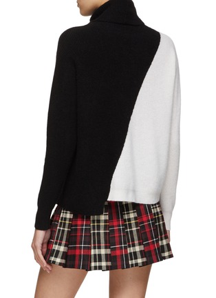 Back View - Click To Enlarge - ALICE & OLIVIA - JACOB' COLOUR BLOCK TURTLENECK SWEATER
