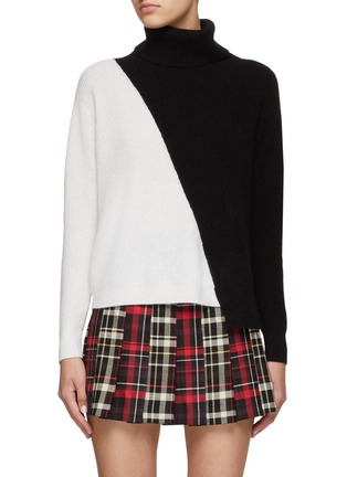 Main View - Click To Enlarge - ALICE & OLIVIA - JACOB' COLOUR BLOCK TURTLENECK SWEATER