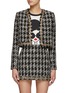 Main View - Click To Enlarge - ALICE & OLIVIA - ZETA'CROPPED BOX CHAIN TRIM JACKET