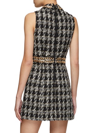 Back View - Click To Enlarge - ALICE & OLIVIA - ELLIS' CHAIN TRIM ZIP UP DRESS