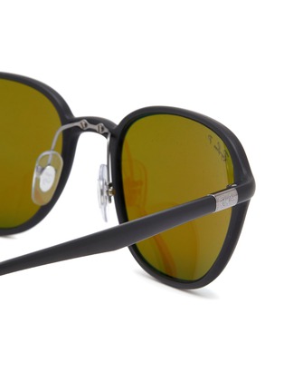 Detail View - Click To Enlarge - RAY-BAN - Polarised Blue Lens Acetate Square Sunglasses